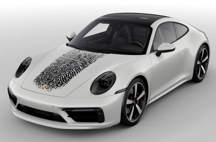 La Porsche 911 si potrà personalizzare con l’impronta grazie ad un’innovativo metodo di stampa