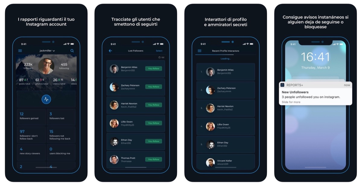 Reports+, l’app per l’analisi degli account Instagram su misura di iPhone