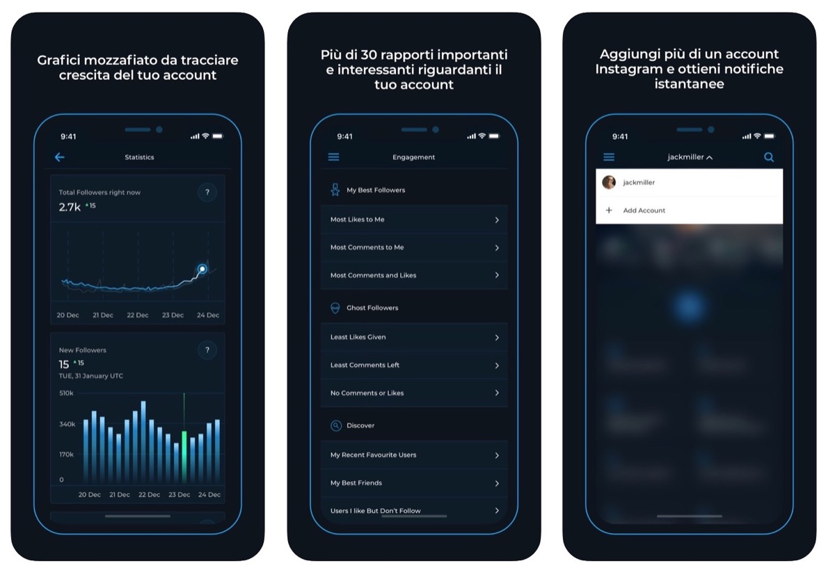 Reports+, l’app per l’analisi degli account Instagram su misura di iPhone