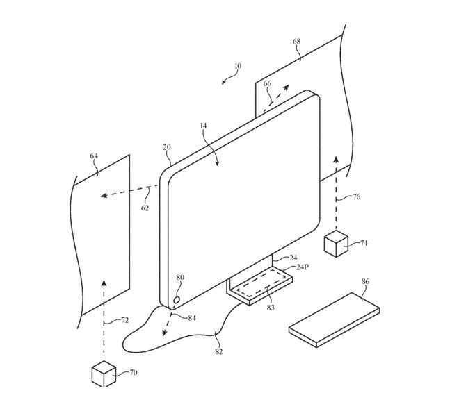 Apple ha brevettato un iMac che può proiettare la Scrivania sulle pareti vicine