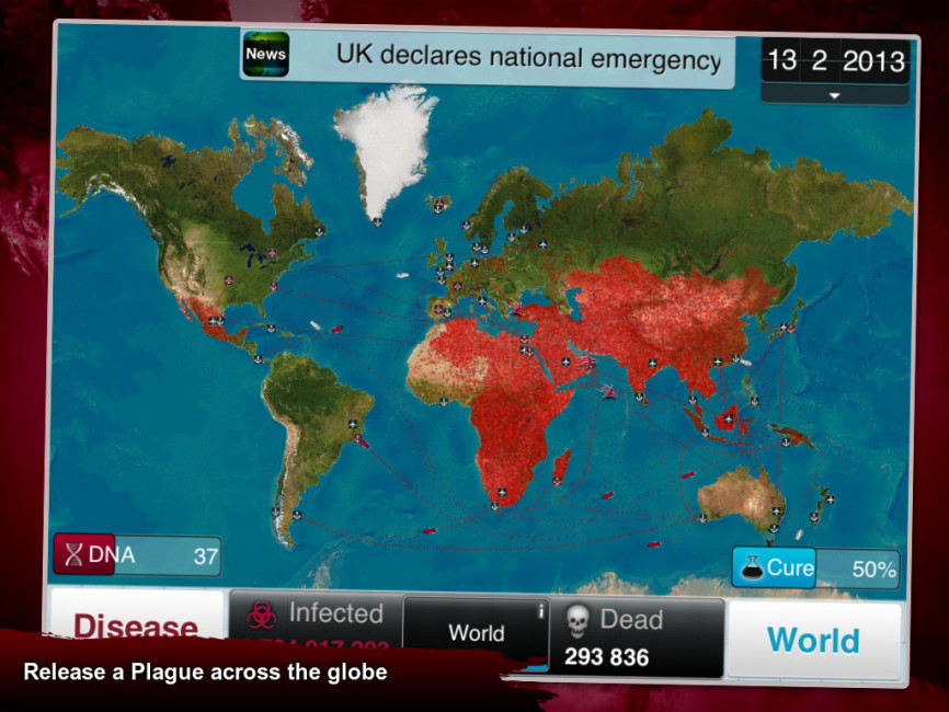 Plague Inc, a breve dovrete salvare il mondo da una pandemia Plague Inc, a breve dovrete salvare il mondo da una pandemia