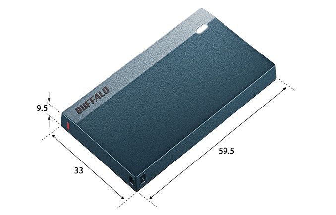 Buffalo, un SSD esterno resistente agli urti piccolo come una scatola di Tic Tac