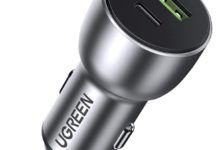 Ugreen 60980, caricatore per auto da 36W con USB-A e USB-C a soli 16,99 euro