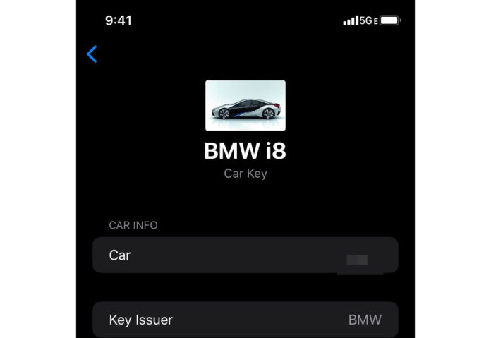Ecco le presunte schermate di come funziona CarKey, la chiave digitale di Apple per le auto