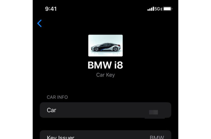 Ecco le presunte schermate di come funziona CarKey, la chiave digitale di Apple per le auto
