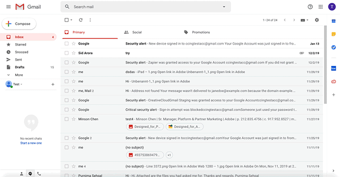 Gmail ora ti consente di condividere file da Adobe Creative Cloud