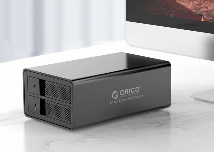 Orico 9528U3, docking station in alluminio con due slot in sconto a 79,99 euro