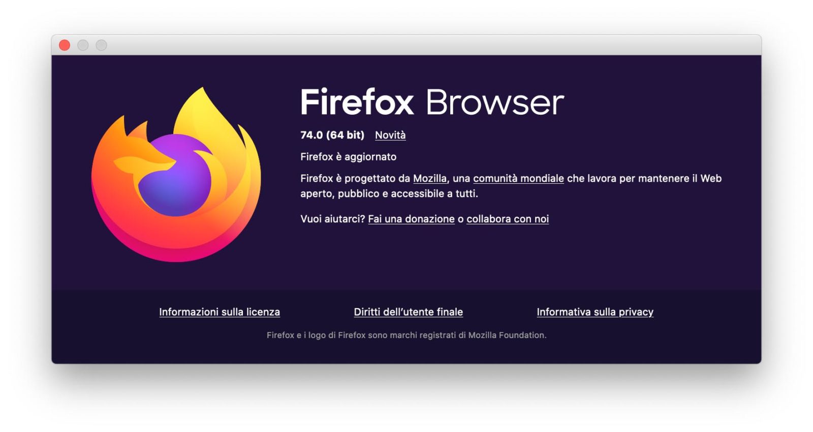 Disponibile Firefox 74 per Mac e PC