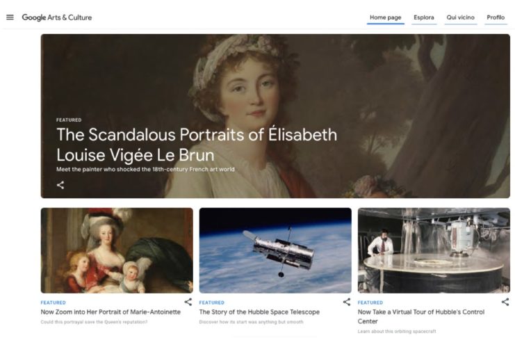 Arte, scienza, cultura popolare: migliaia le risorse online di Google Arts & Culture