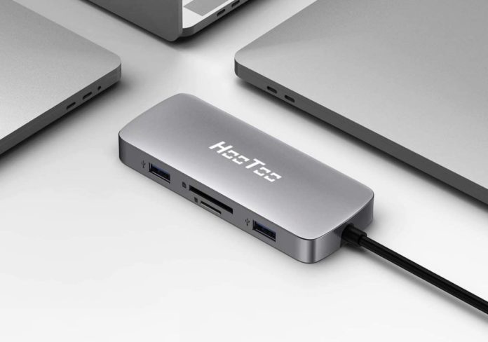 HooToo UC008, l’hub USB-C da 100 W con 8 funzioni in 1 scontato di 10 euro