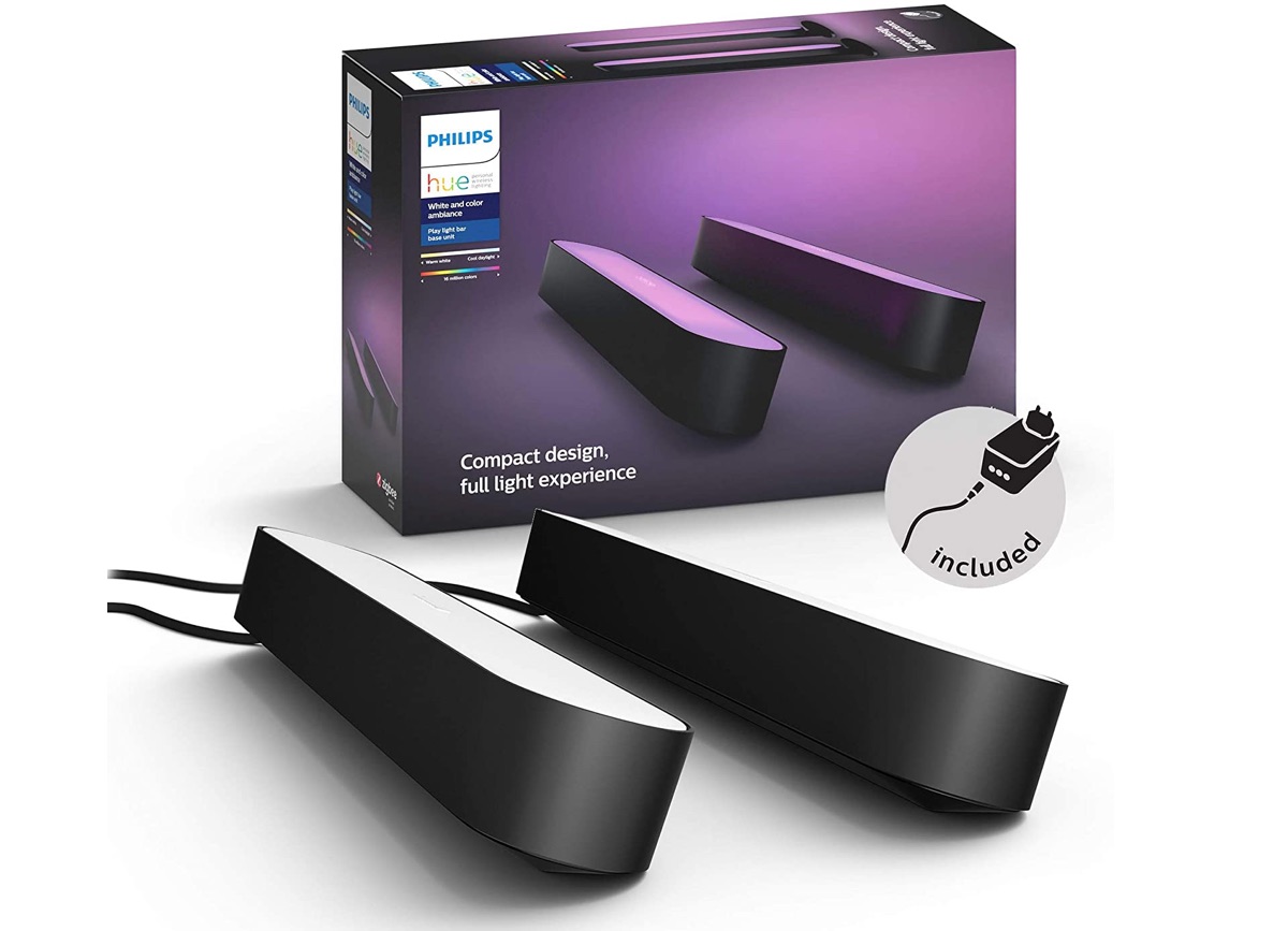Hue Play, le barre luminose compatibili Alexa e HomeKit in sconto: 103,99 €