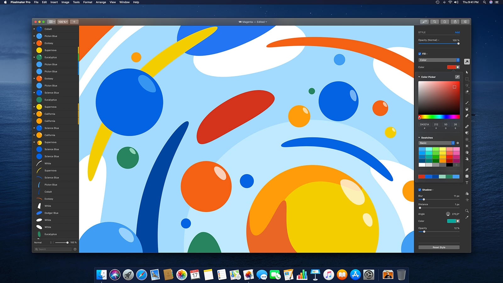 Pixelmator Pro 1.6 migliora prestazioni, gestione colori e font