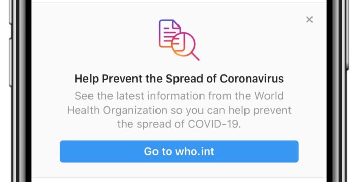 informazioni su coronavirus anche via instagram