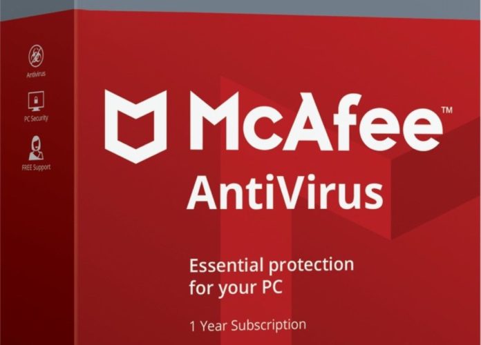 McAfee Antivirus, abbonamento annuale a 14,20 euro con licenza Windows 10 in regalo