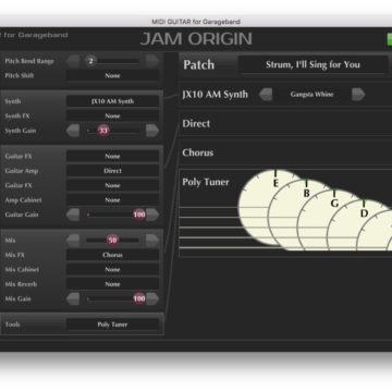 MIDI Guitar per Mac trasforma la chitarra in un controller MIDI