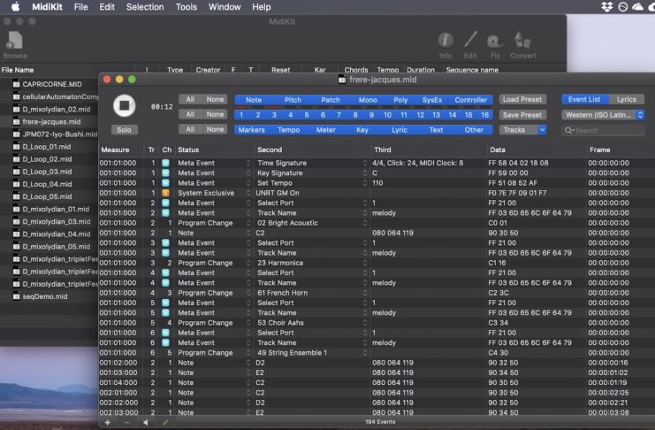 Midikit 4.5 compatibile con Catalina ora permette lo scambio di canale nelle basi Midi 