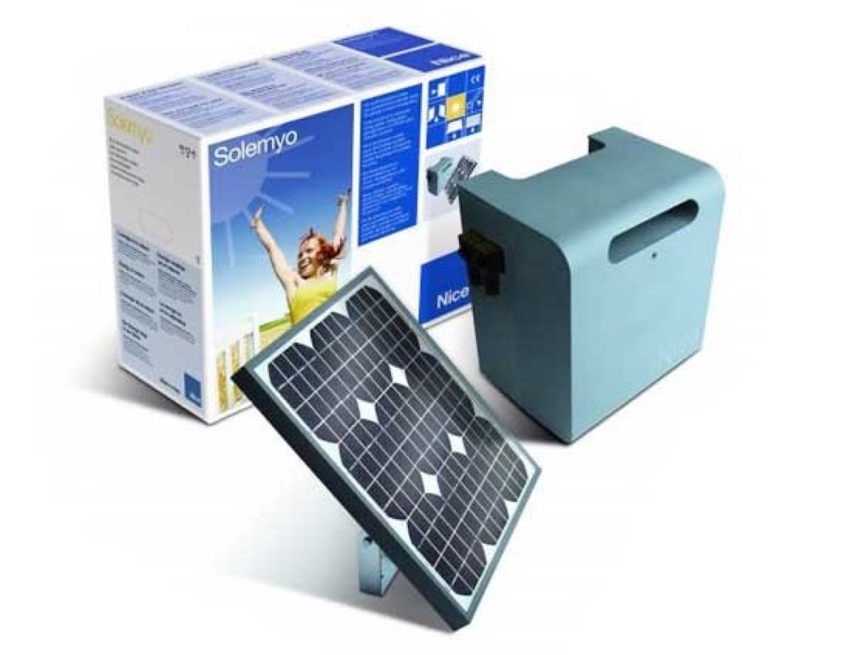 Nice Solemyo automatizza porte e cancelli con l’energia solare