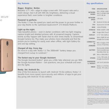 Nokia 5.3, Nokia 1.3 e Nokia 5310