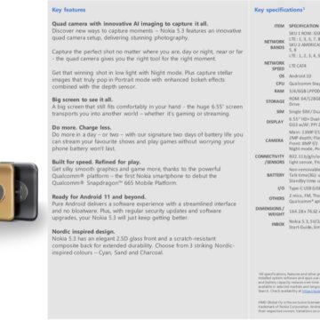 Nokia 5.3, Nokia 1.3 e Nokia 5310
