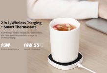 Xiaoda, a 38 euro il caricatore wireless che vi tiene calde le bevande