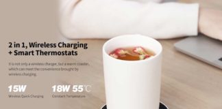 Xiaoda, a 38 euro il caricatore wireless che vi tiene calde le bevande