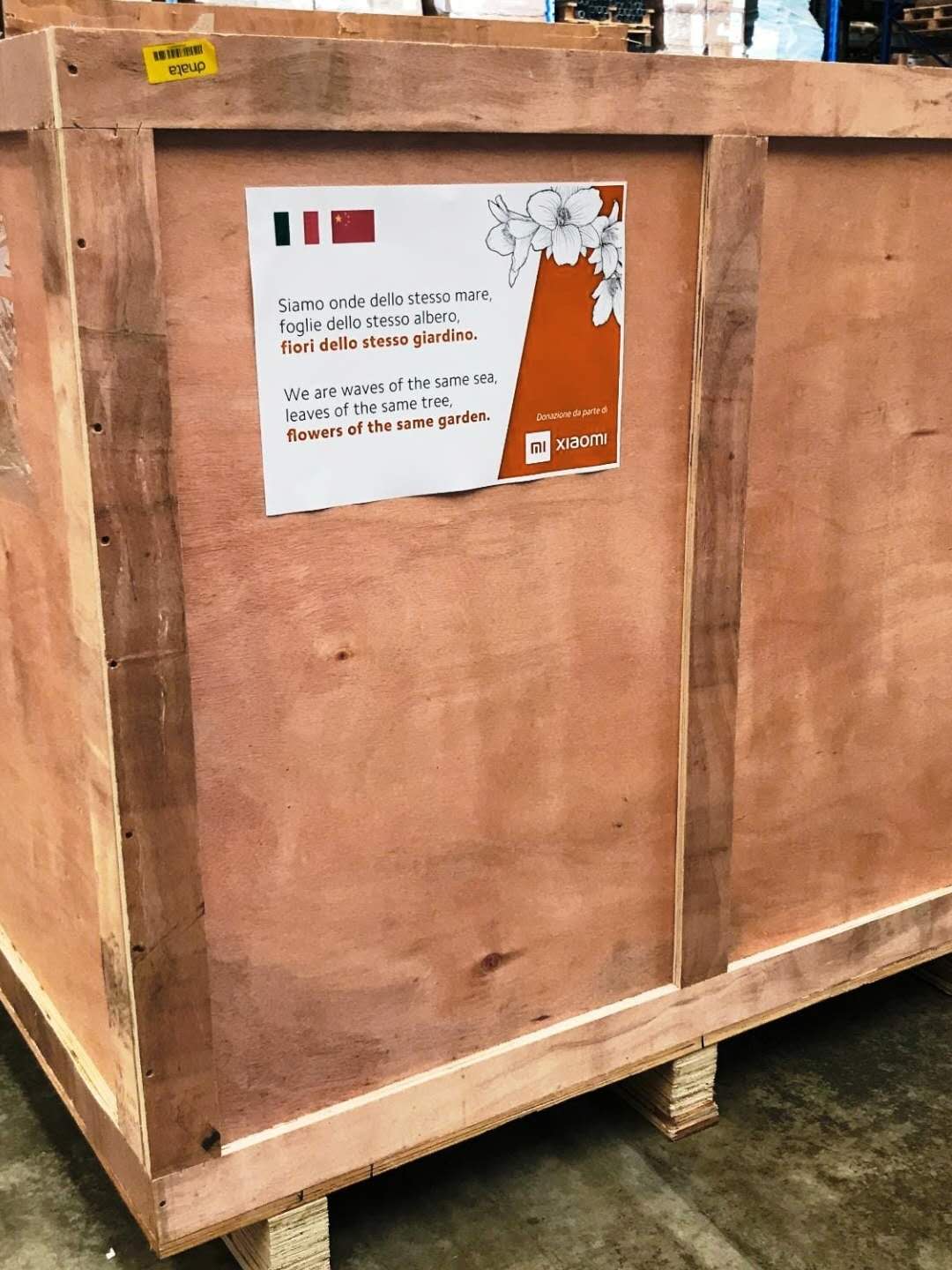 Xiaomi dono un secondo lotto di mascherine alla Protezione Civile della Lombardia