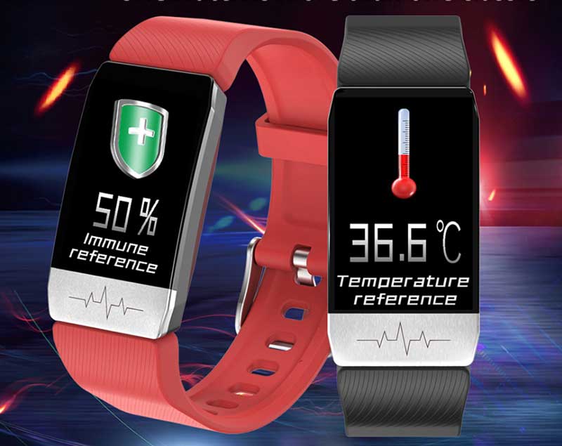 T1, in offerta a 18,49 euro la smartband che misura la temperatura corporea