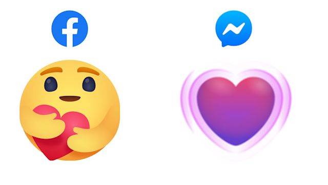 Nuove reazioni e icone su Facebook e Messenger per mostrare affetto ai tempi del coronavirus
