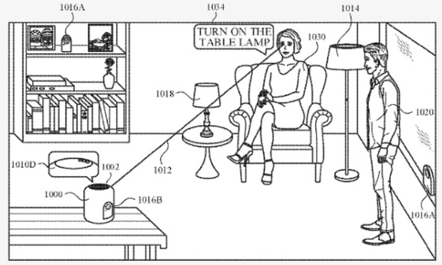 Apple brevetta HomePod con Face ID per comandi con lo sguardo