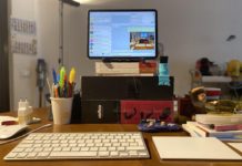 Prova dell’iPad Pro come workstation con tastiera e trackpad