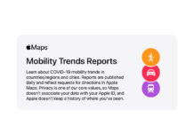 Apple rende disponibili i dati sulla mobilità per contribuire alla lotta contro il COVID-19