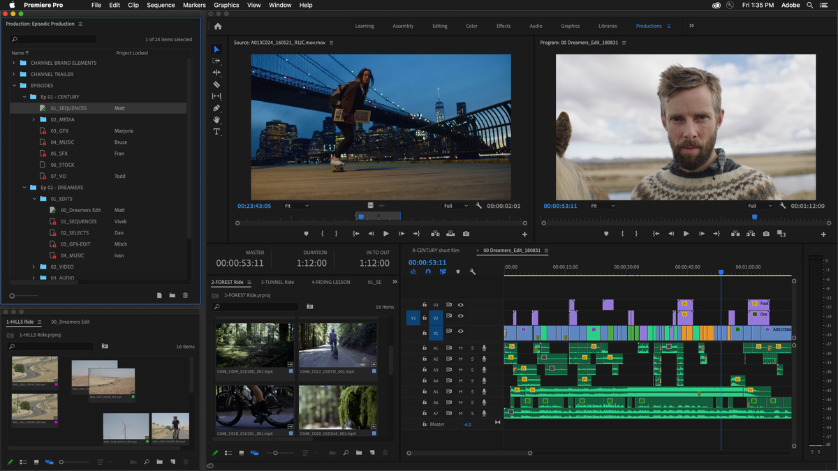 Adobe Premiere Pro Productions sono i nuovi strumenti per creare e collaborare a distanza