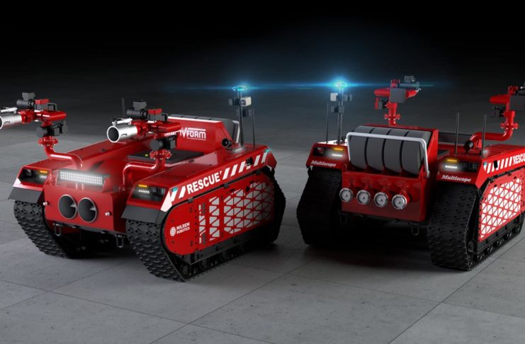 I robot perl’estinzione degli incendii in aiuto ai vigili del fuoco