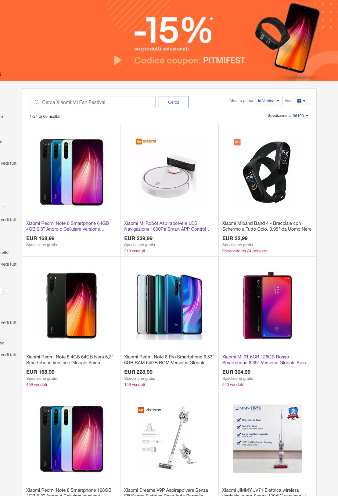 Sconti Xiaomi fino a 50 euro su eBay