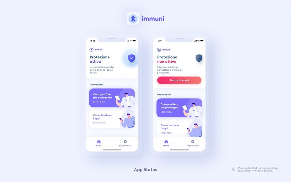 Immuni, ecco le schermate di come sarà l’app per contenere COVID-19
