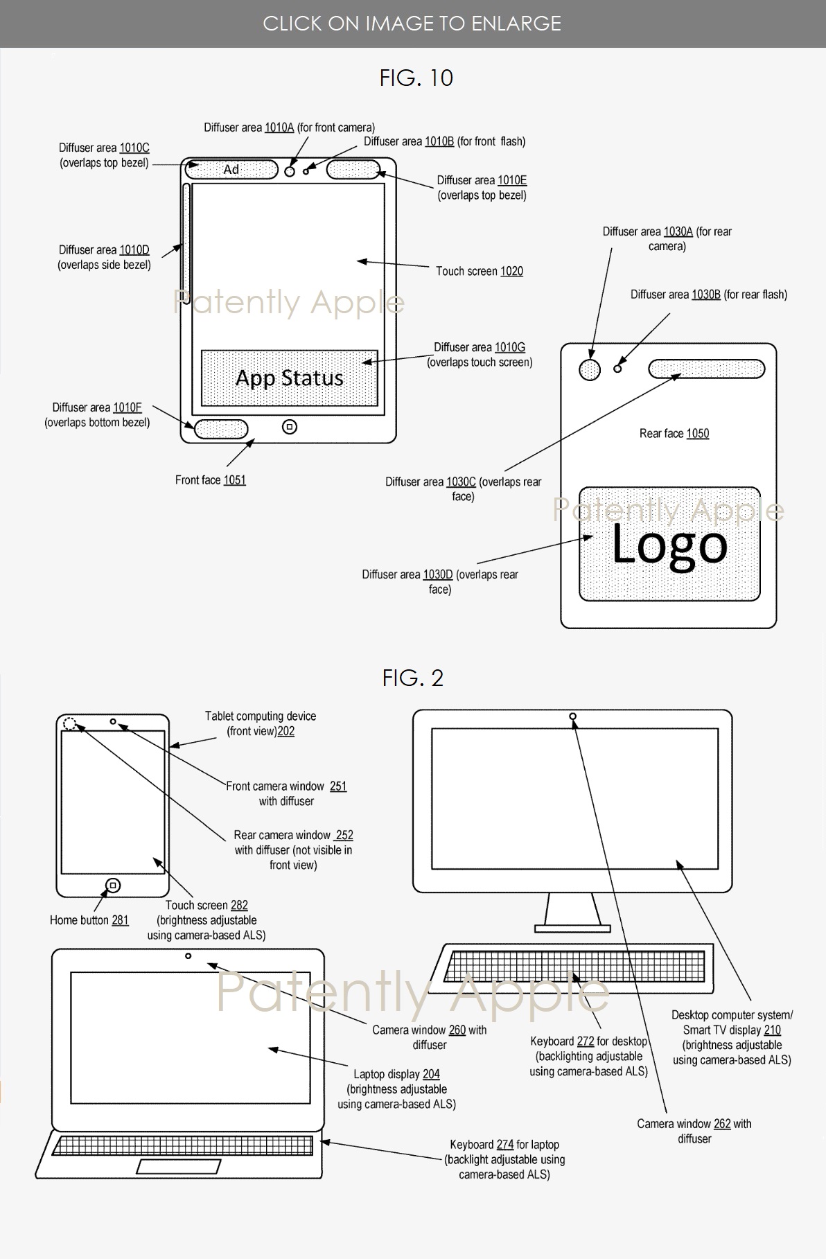 Apple ha brevetto dispositivi con la possibilità di mostrare messaggi nelle aree esterna del display