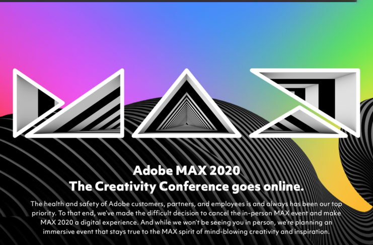 La Adobe MAX 2020 Conference sarà un evento online gratis per tutti
