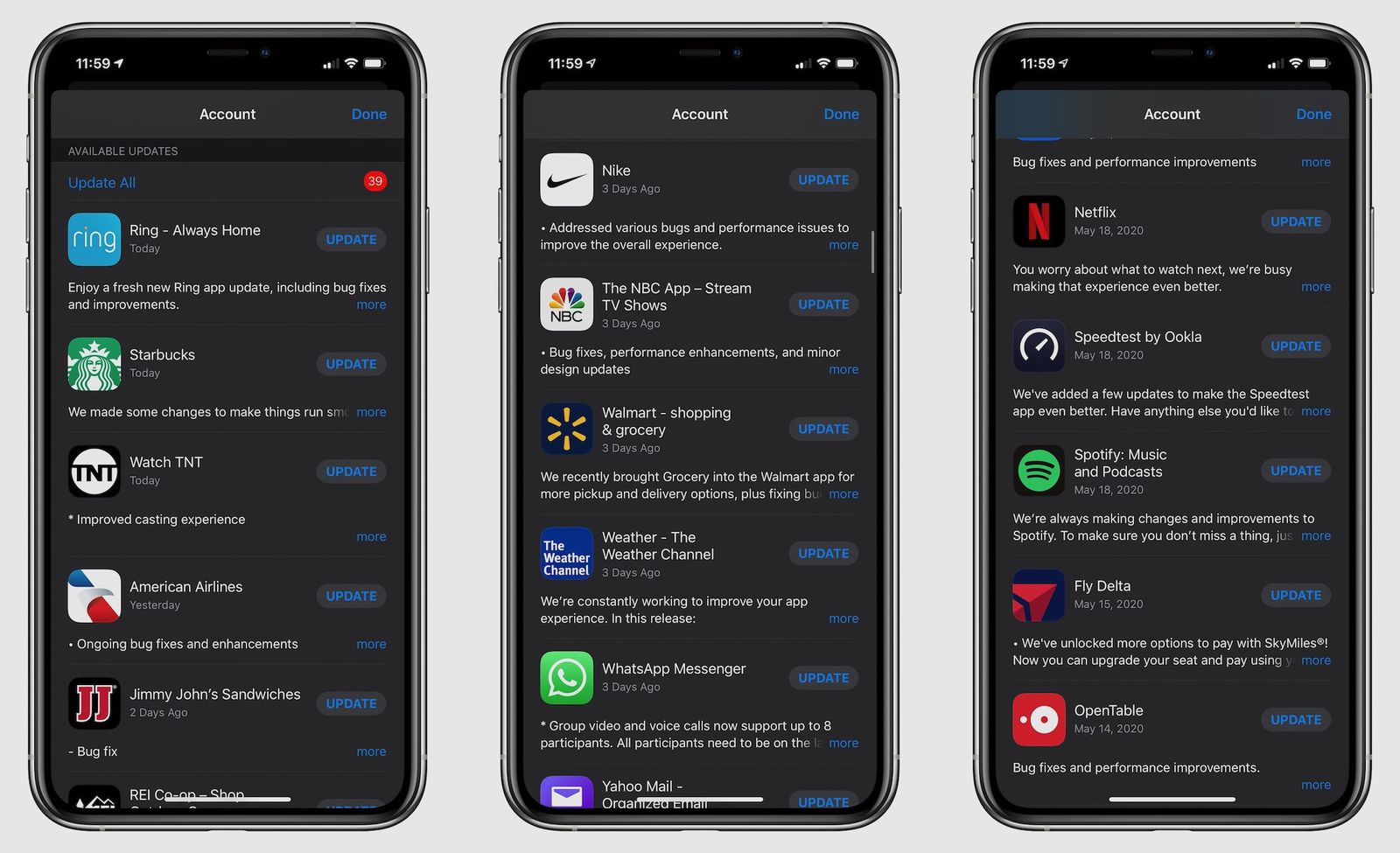 Apple aggiorna numerose app iPhone e iPad, probabilmente per risolvere un bug