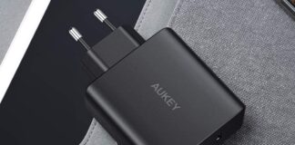 Ultime ore: caricatore Aukey con 2 prese USB-C, potenza 36W, in sconto a soli 20,99 euro