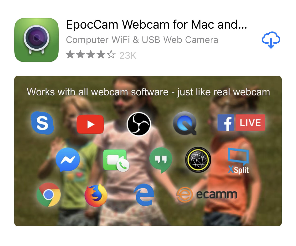 Con EpocCam trasformi il tuo iPhone o iPad in webcam per Mac e PC