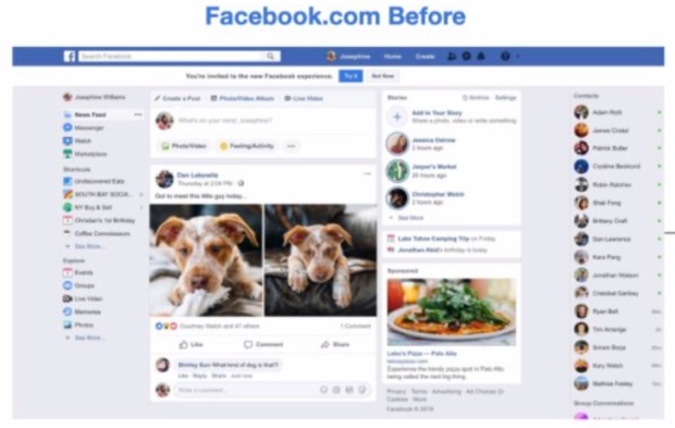 Arriva il nuovo Facebook con nuova grafica, foto e video a tutto schermo