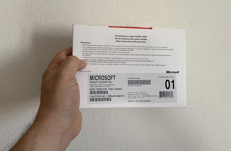 Licenze OEM di Windows, Office e altri prodotti in vendita su internet: sono legali?