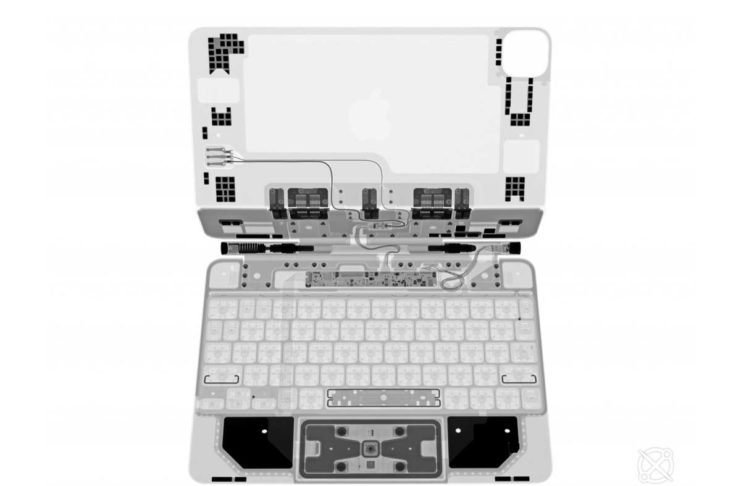 La Magic Keyboard per iPad Pro vista ai raggi X si rivela più complessa di quello che sembra