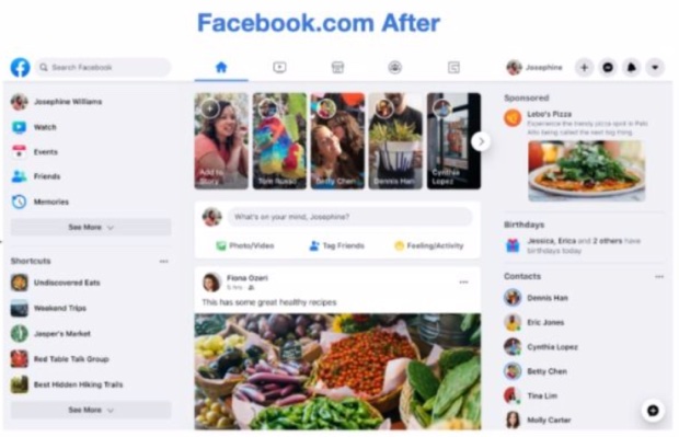 Arriva il nuovo Facebook con nuova grafica, foto e video a tutto schermo