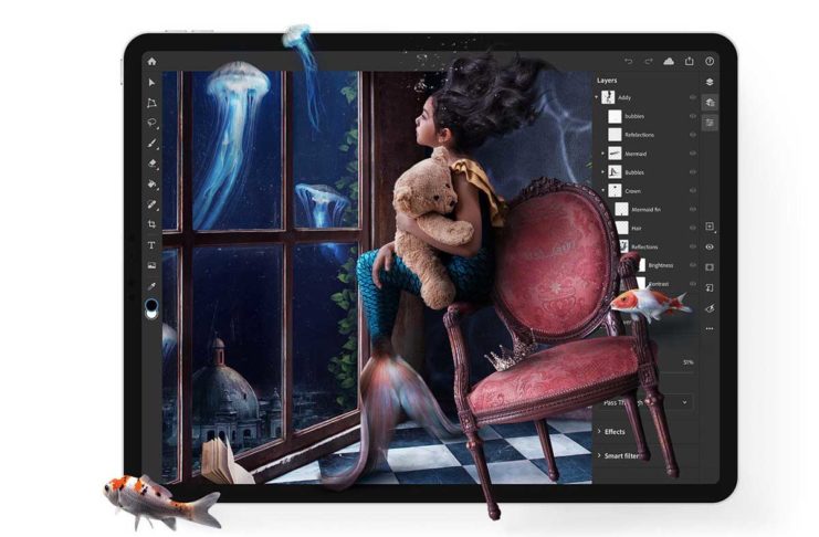 Photoshop per iPad ora permette di personalizzare la sensibilità di Apple Pencil
