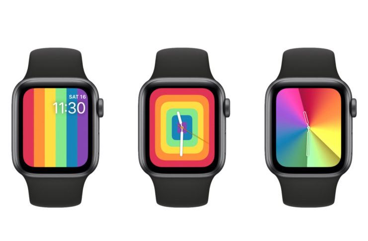 Nella beta di watchOS 6.2.5 nuove opzioni per il quadrante Pride