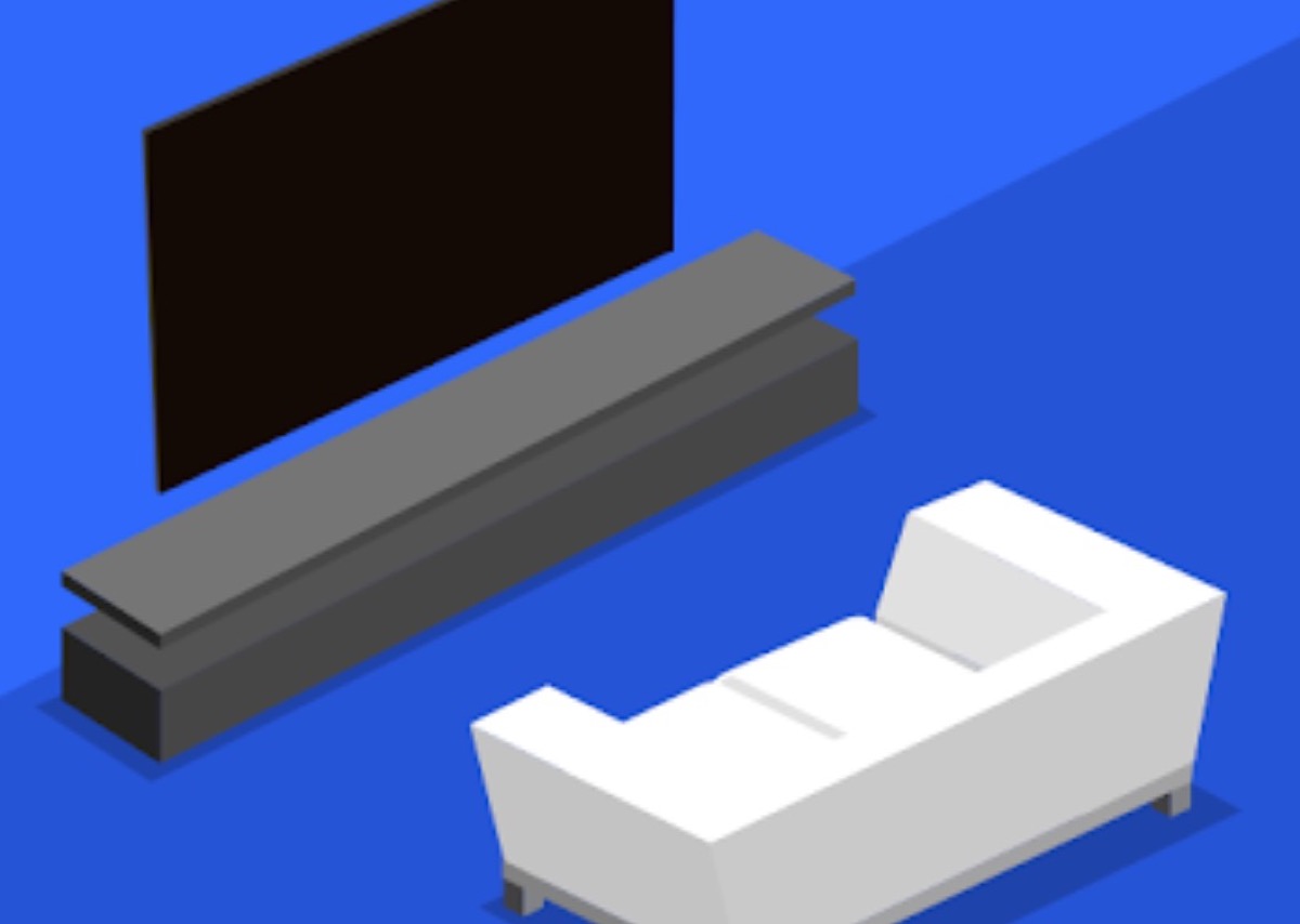 Con l'app Envision TV AR confrontate il TV Sony con il vostro salotto