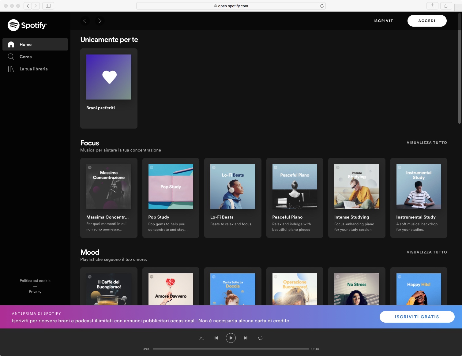 Spotify è di nuovo compatibile con Safari