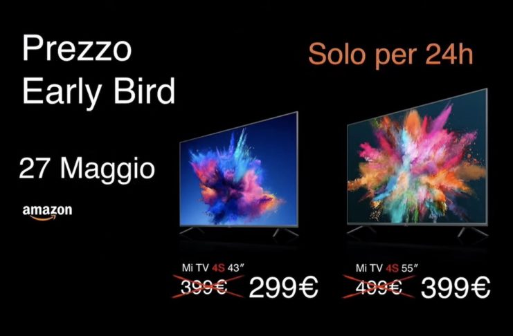 Super offerta TV XIAOMI 55” e 43” su Amazon solo per il 27 Maggio 