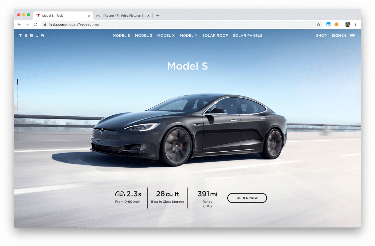 La cinese Xpeng copia non solo le auto di Tesla ma anche il suo sito web di sana pianta